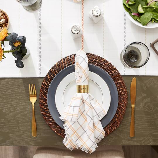Harvest Windowpane Plaid Napkin, 6ct.